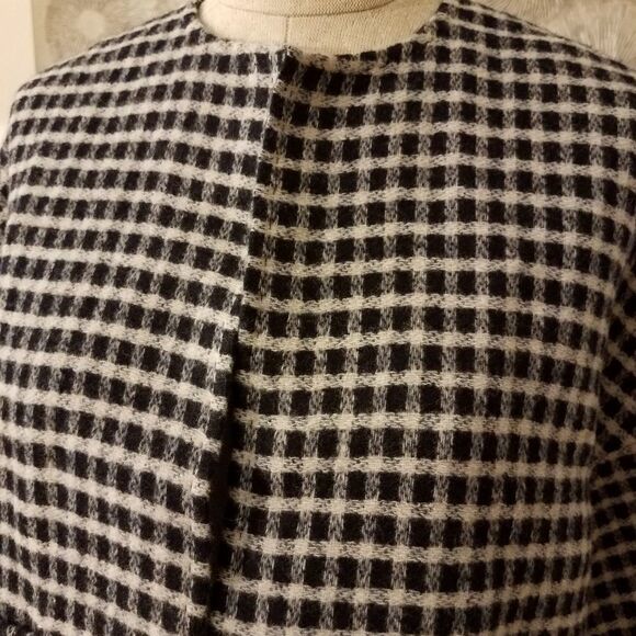 Jarbo Reversible Plaid Wool Cropped Jacket sz 1 - Picture 5 of 12